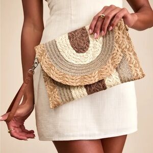 Handcrafted Multicolor Woven Clutch